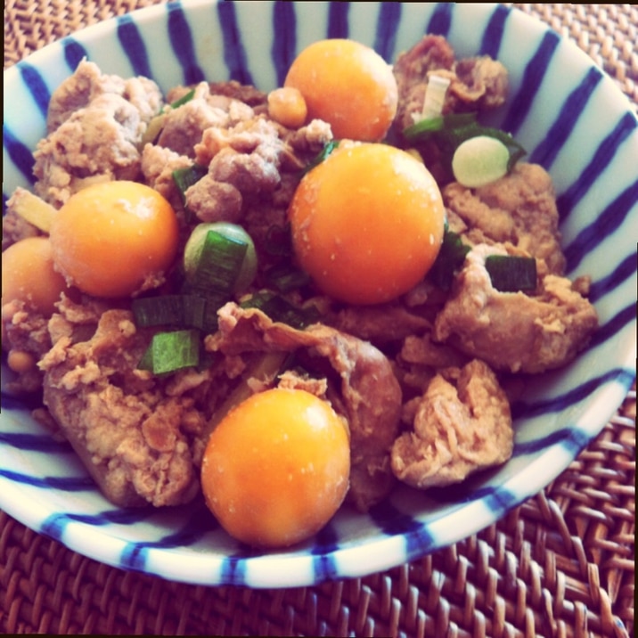 P's亭*簡単おつまみ 鶏もつ煮